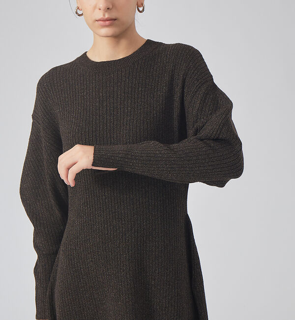 qualite「カラーメランジニットワンピース」|ワンピース|