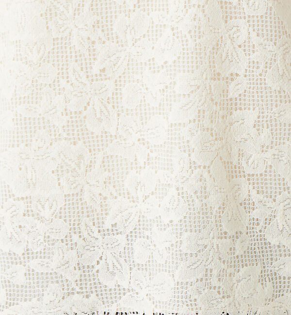 qualite「オーガニックコットンスカラップレースブラウス」|シャツ・ブラウス|