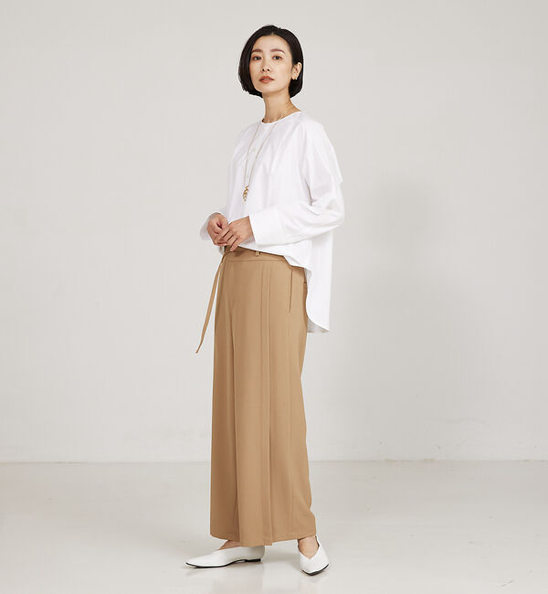 qualite「オーガニックコットンタイプライターシャツ」|シャツ・ブラウス|