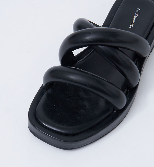 AU BANNISTER「【WEB限定】厚底 チューブ クッション フラット サンダル」|サンダル|