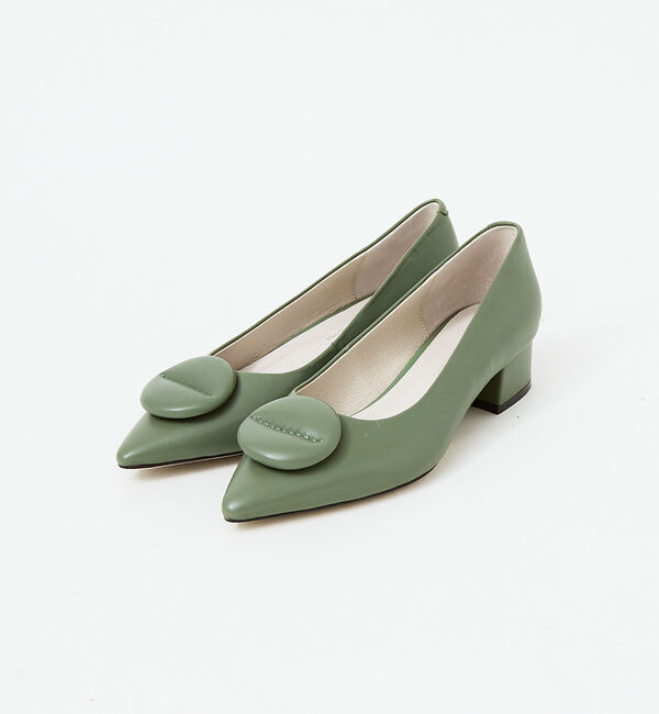 AU BANNISTER「パフサークルモチーフパンプス」|パンプス|