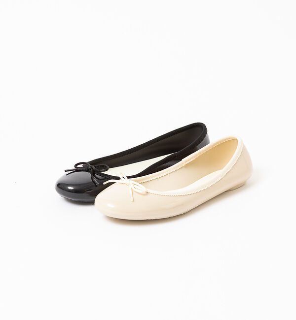 AU BANNISTER「●TEMPERATE 晴雨兼用ラウンドバレエシューズ」|レインシューズ|