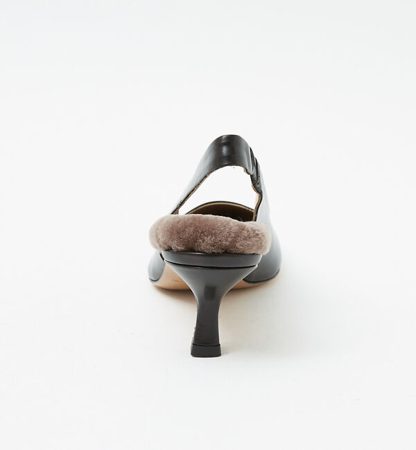 AU BANNISTER「●FABIO RUSCONI スリングバックファーミュール」|パンプス|