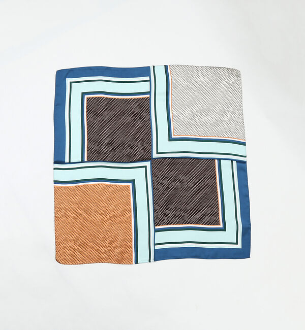 LOWELL things「●大判スカーフ」|バンダナ・スカーフ|ブルー