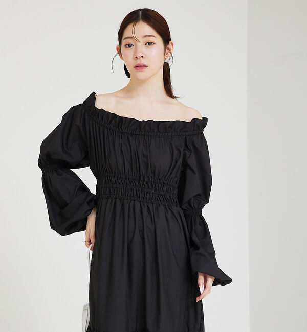 SELFIST「2wayオフショルティアードワンピース」|ワンピース|