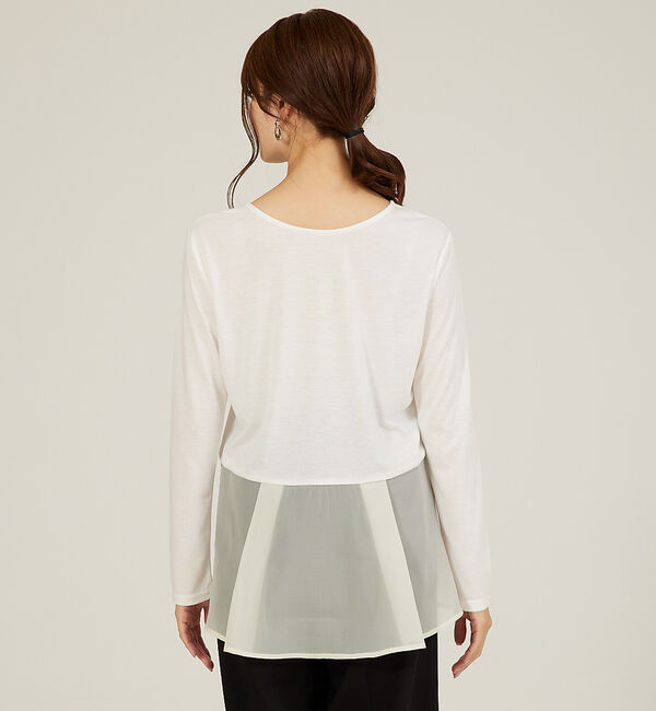 abahouse mavie「裾切替えレイヤードインナー」|Tシャツ・カットソー|