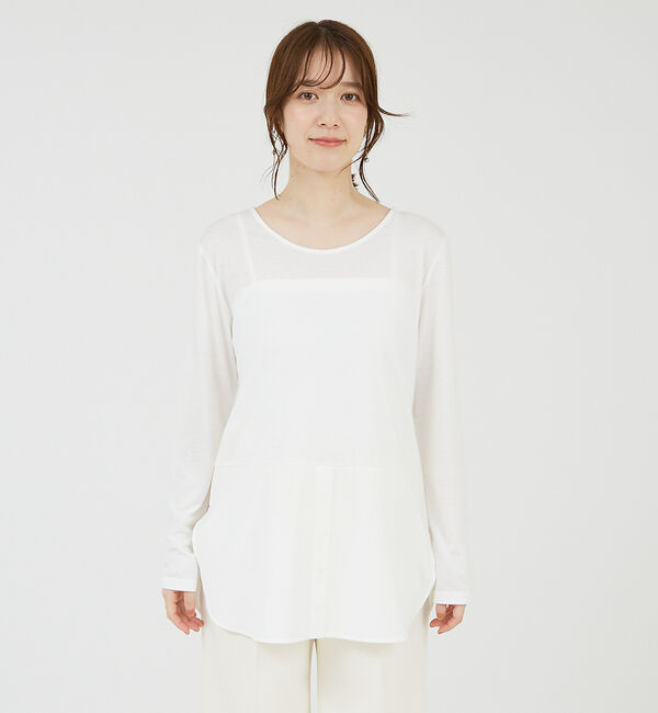 abahouse mavie「裾切替えレイヤードインナー」|Tシャツ・カットソー|