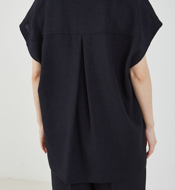 abahouse mavie「【２点/セットアップ】ライトツィードフレンチ ジャケット&パンツセット」|ノーカラージャケット|