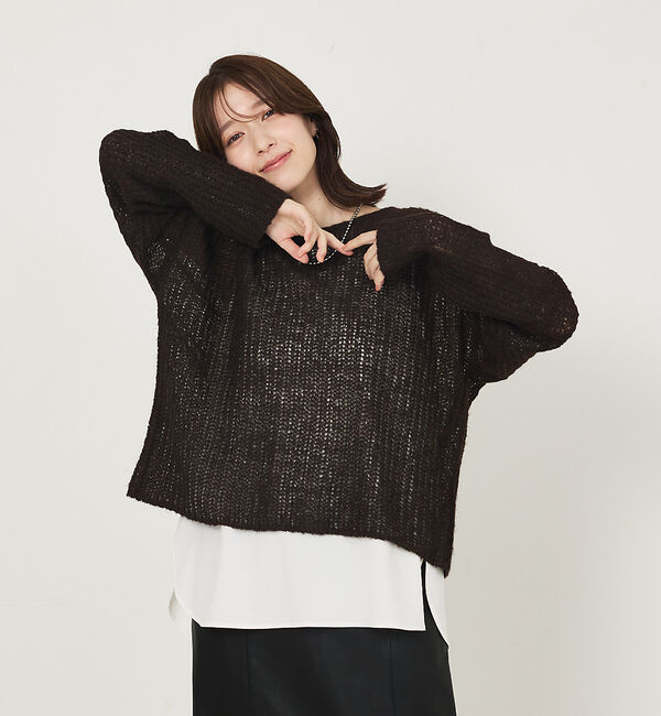 abahouse mavie「【2WAY】スクエアネックシャツヘムタンク」|キャミソール|