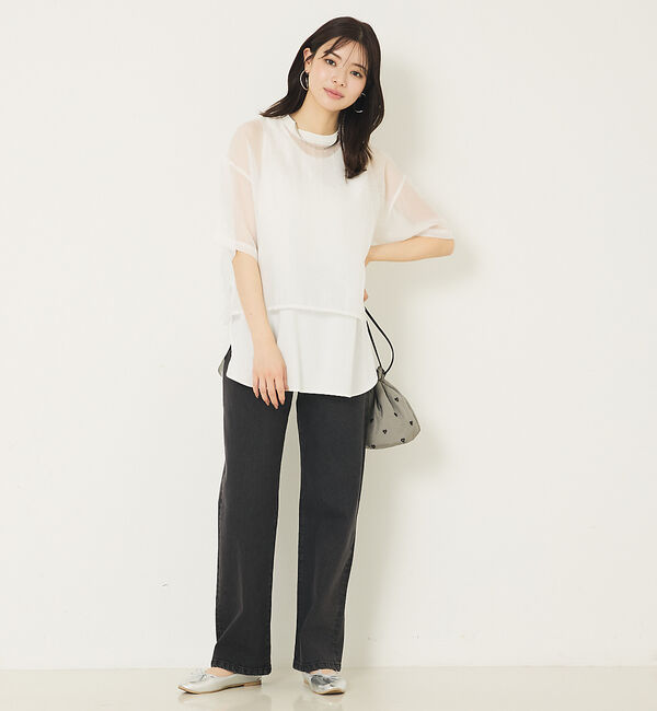 abahouse mavie「【2WAY】スクエアネックシャツヘムタンク」|キャミソール|