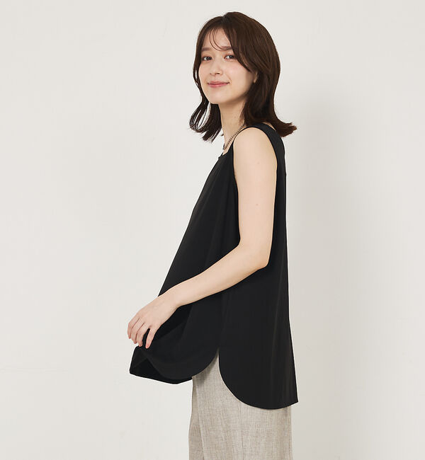 abahouse mavie「【2WAY】スクエアネックシャツヘムタンク」|キャミソール|