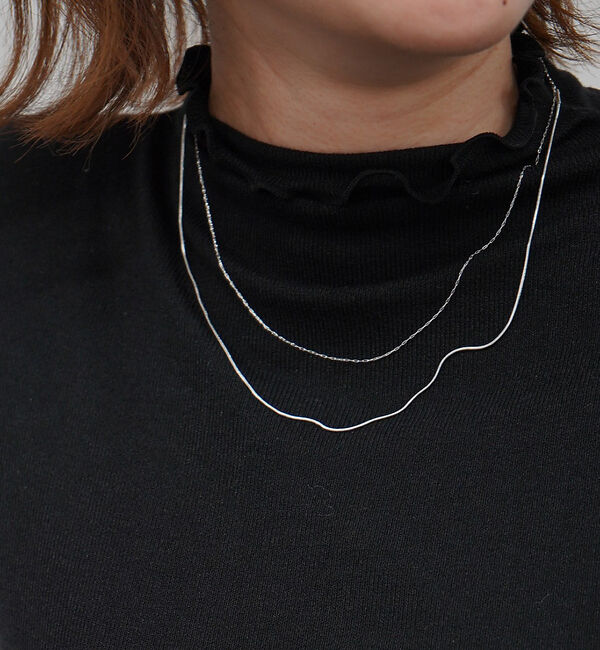 abahouse mavie「【NOVA】サージカルステンレダブルチェーンネックレス」|ネックレス|