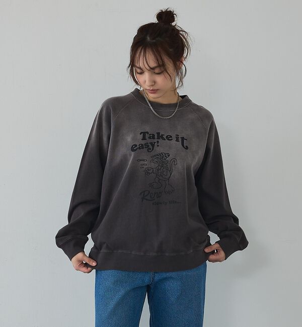 abahouse mavie「ラグランプリントプルオーバー【予約】」|Tシャツ・カットソー|