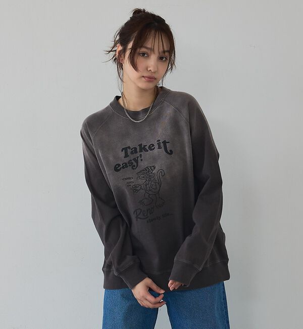 abahouse mavie「ラグランプリントプルオーバー【予約】」|Tシャツ・カットソー|