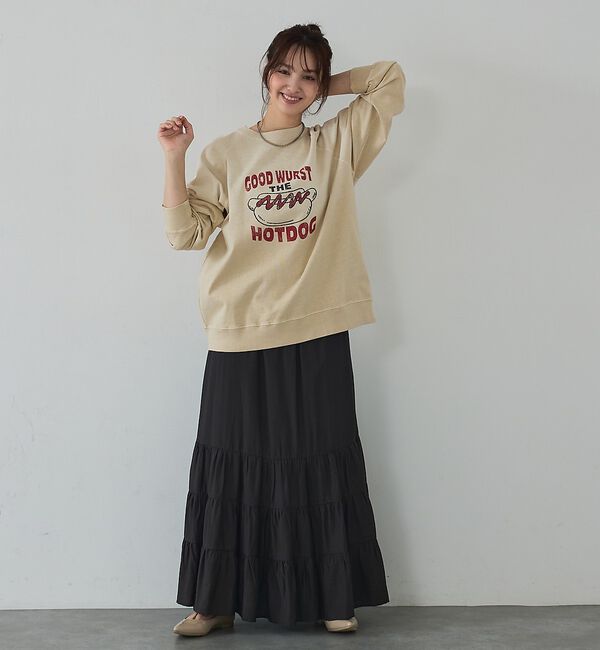 abahouse mavie「ラグランプリントプルオーバー【予約】」|Tシャツ・カットソー|