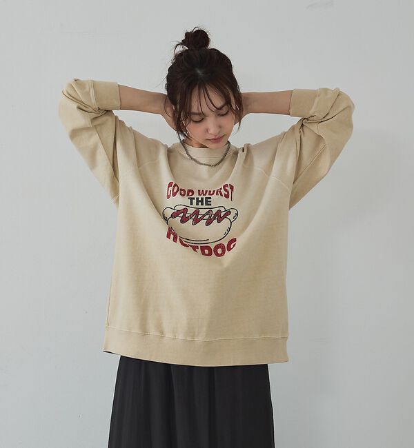 abahouse mavie「ラグランプリントプルオーバー【予約】」|Tシャツ・カットソー|