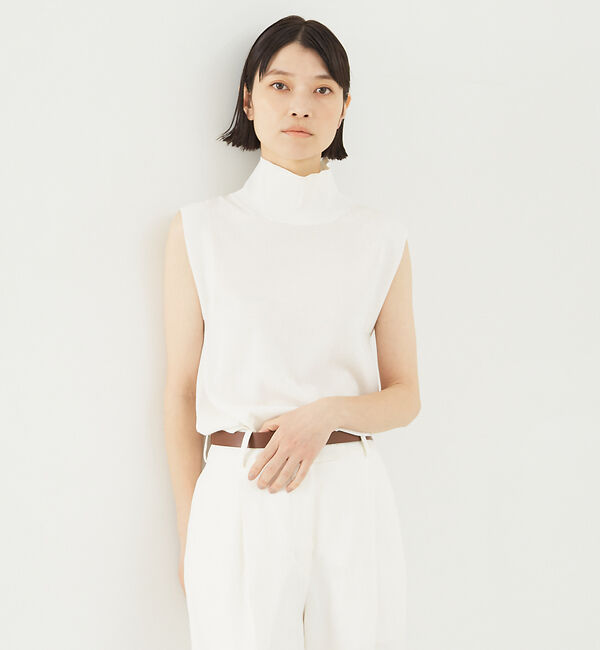 The Store by C' 「【COCUCA】ハイネックニットプルオーバー」|ニット・セーター|ホワイト