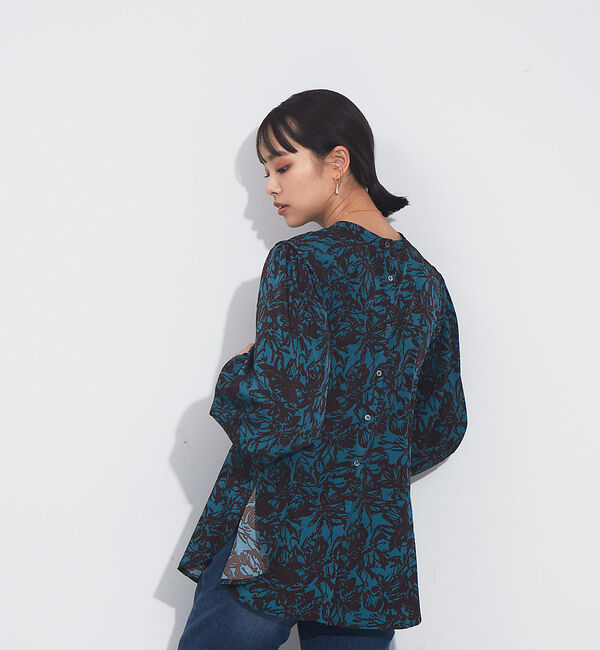 NOMINE「袖ボリューム２WAYブラウス」|シャツ・ブラウス|グリーン