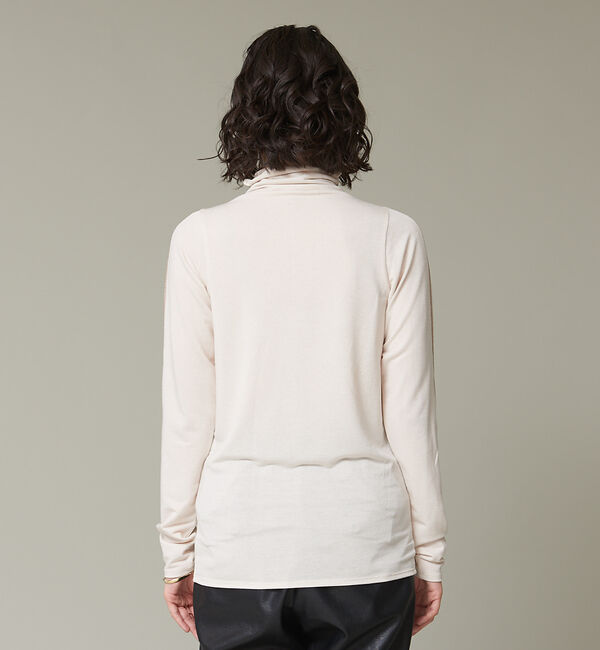 NOMINE「【前後着用可】配色ラインメロウタートルソフトプルオーバー」|Tシャツ・カットソー|