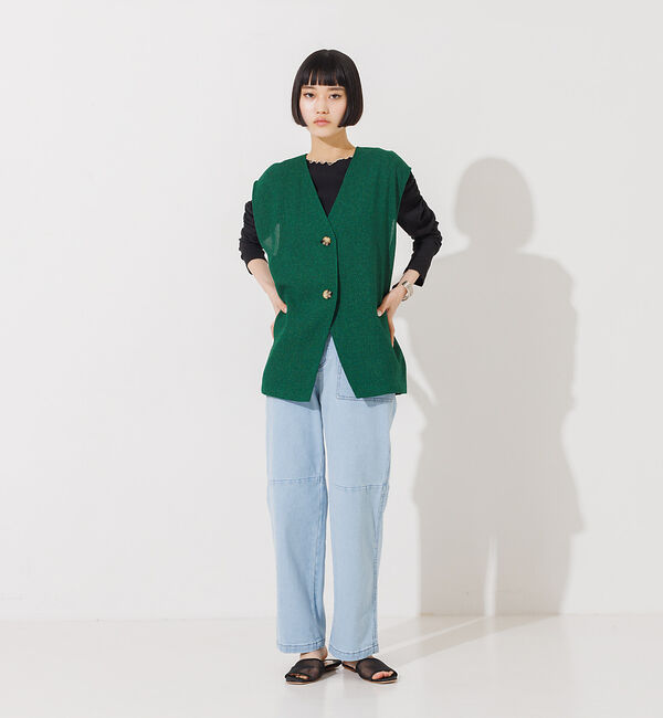 NOMINE「【セットアップ対応】サマーツイードベスト」|ベスト・ジレ|