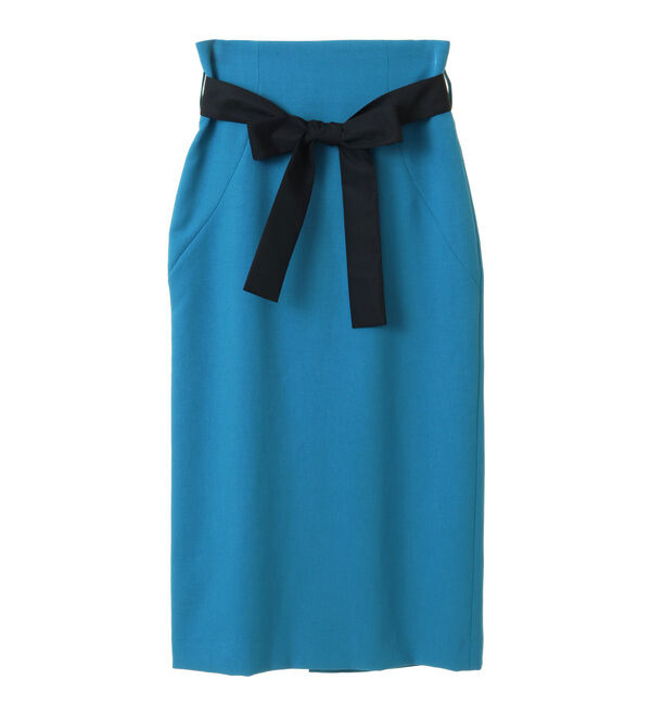 TIARA「バイカラーリボンベルトハイウエストスカート」|スカート|