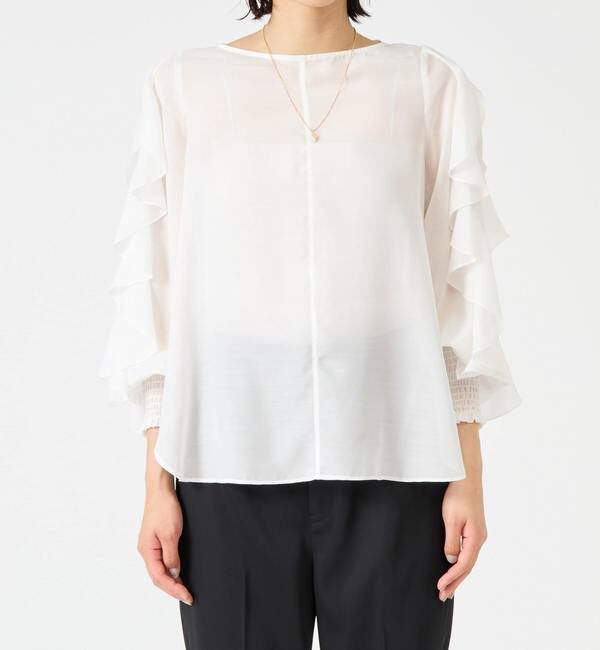 TIARA「フリルスリーブブラウス」|シャツ・ブラウス|