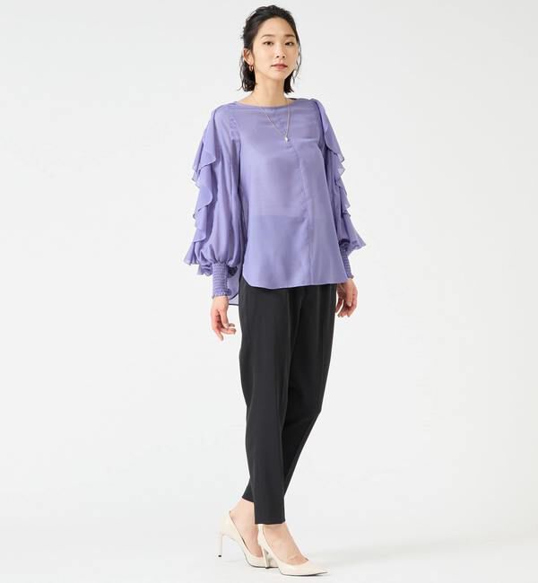 TIARA「フリルスリーブブラウス」|シャツ・ブラウス|