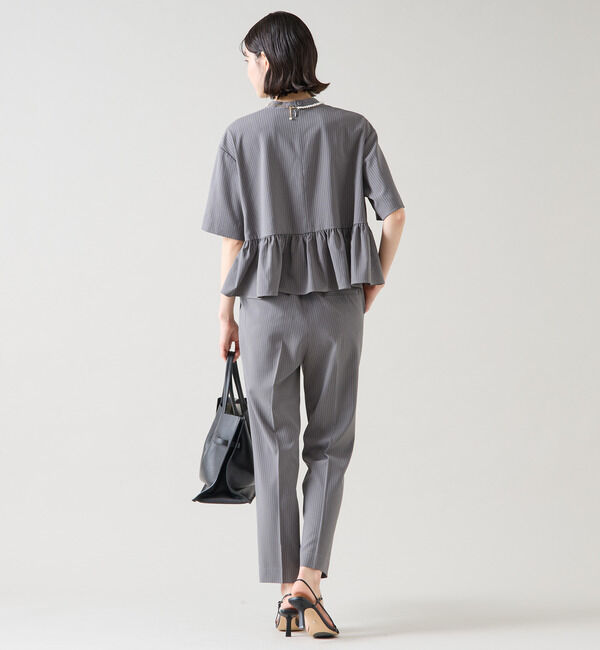 TIARA「ショートペプラムブラウス（セットアップ可）」|シャツ・ブラウス|