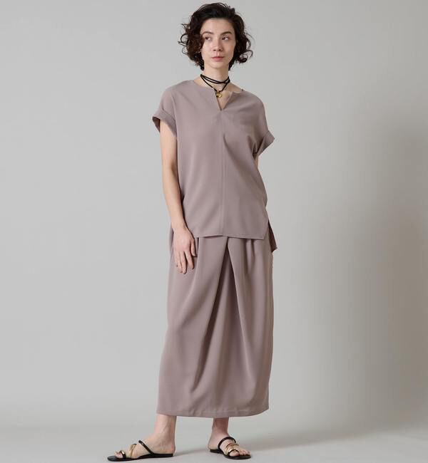 Liesse「キーネックオーバーブラウス」|シャツ・ブラウス|