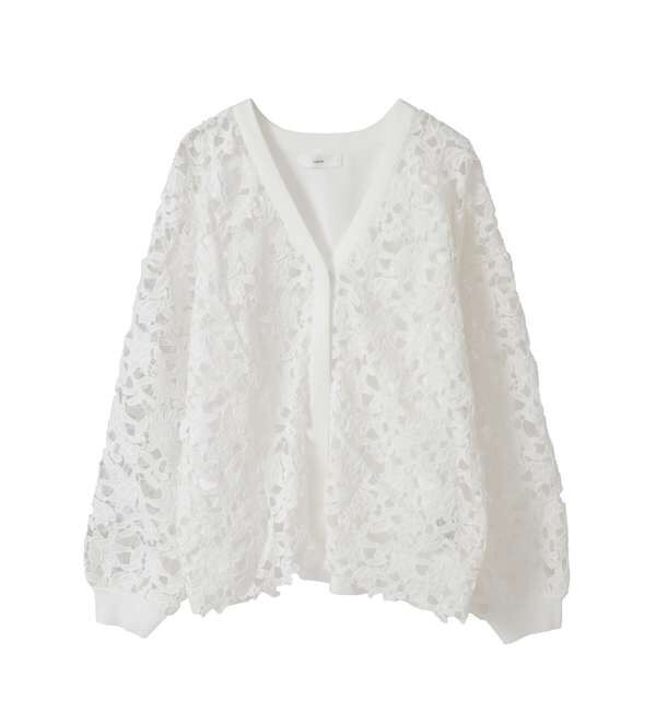 Liesse「レースニットカーディガン」|カーディガン|