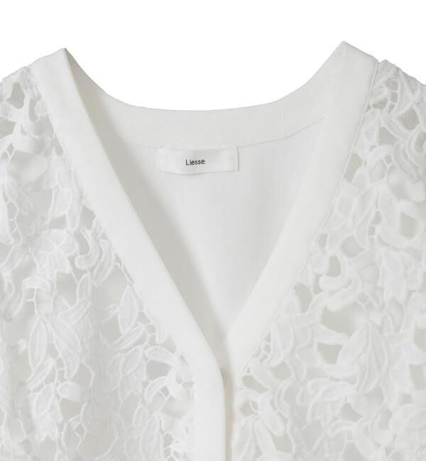 Liesse「レースニットカーディガン」|カーディガン|