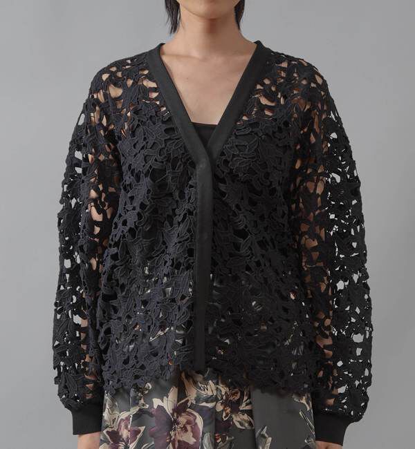 Liesse「レースニットカーディガン」|カーディガン|
