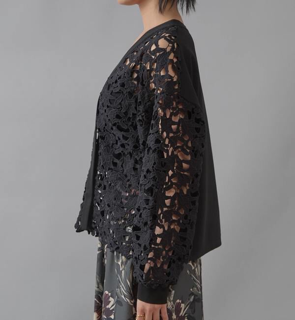 Liesse「レースニットカーディガン」|カーディガン|