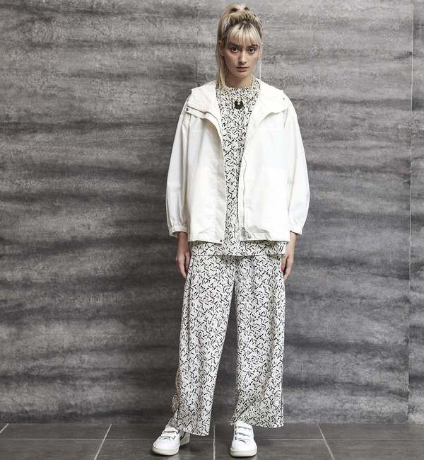  「予約受付2/28（月）まで！！【STELLA CIFFON】撥水加工ナイロンフーディブルゾン」|ブルゾン・スタジャン|ホワイト