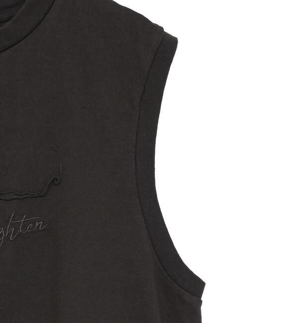 A_「【A＿/エース】A_ロゴ入りノースリーブTシャツ」|Tシャツ・カットソー|