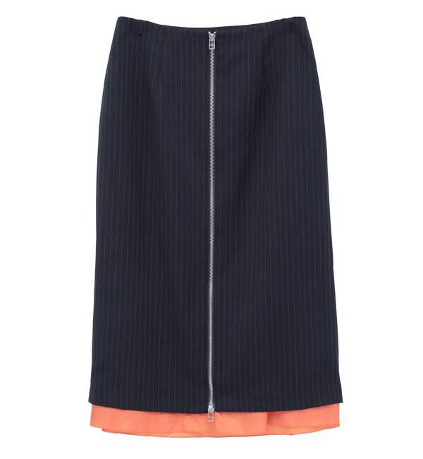 Soffitto「フロントジップミディ丈スカート」|スカート|