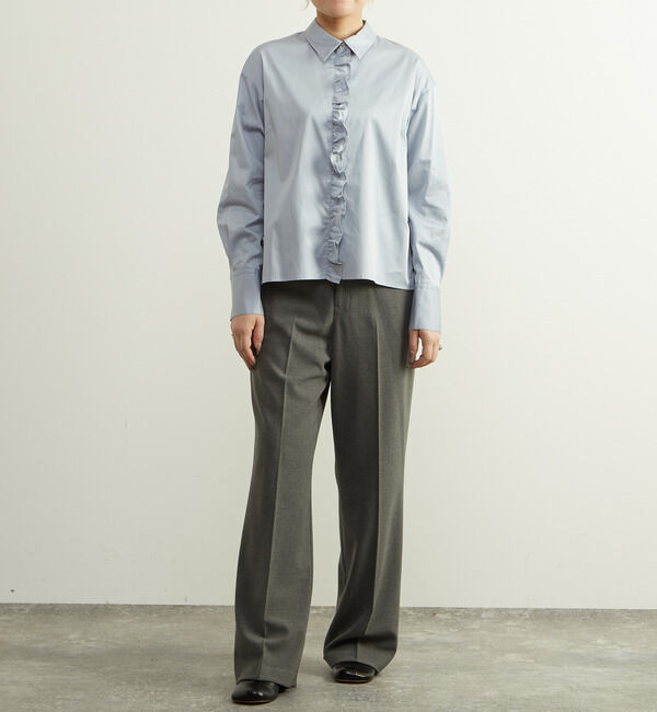 SOFFITTO「前立てフリル袖ボリュームブラウス」|シャツ・ブラウス|