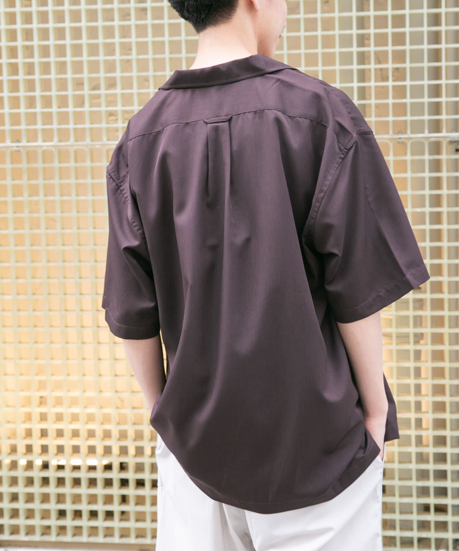 URBAN RESEARCH DOORS「FORK&SPOON　COOL FIBERオープンカラーシャツ」|シャツ・ブラウス|