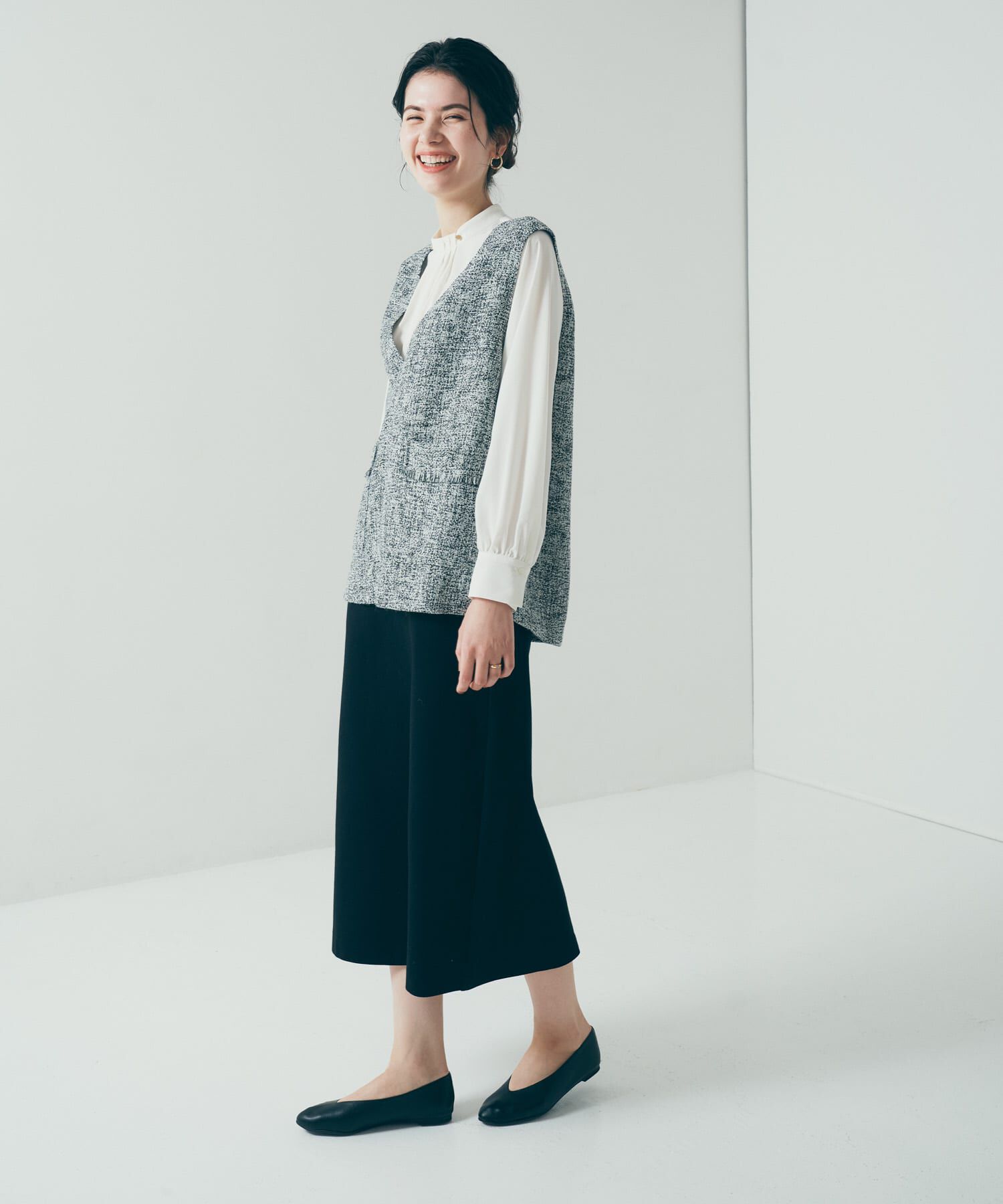 URBAN RESEARCH DOORS「ダンボールニットストレートスカート」|スカート|