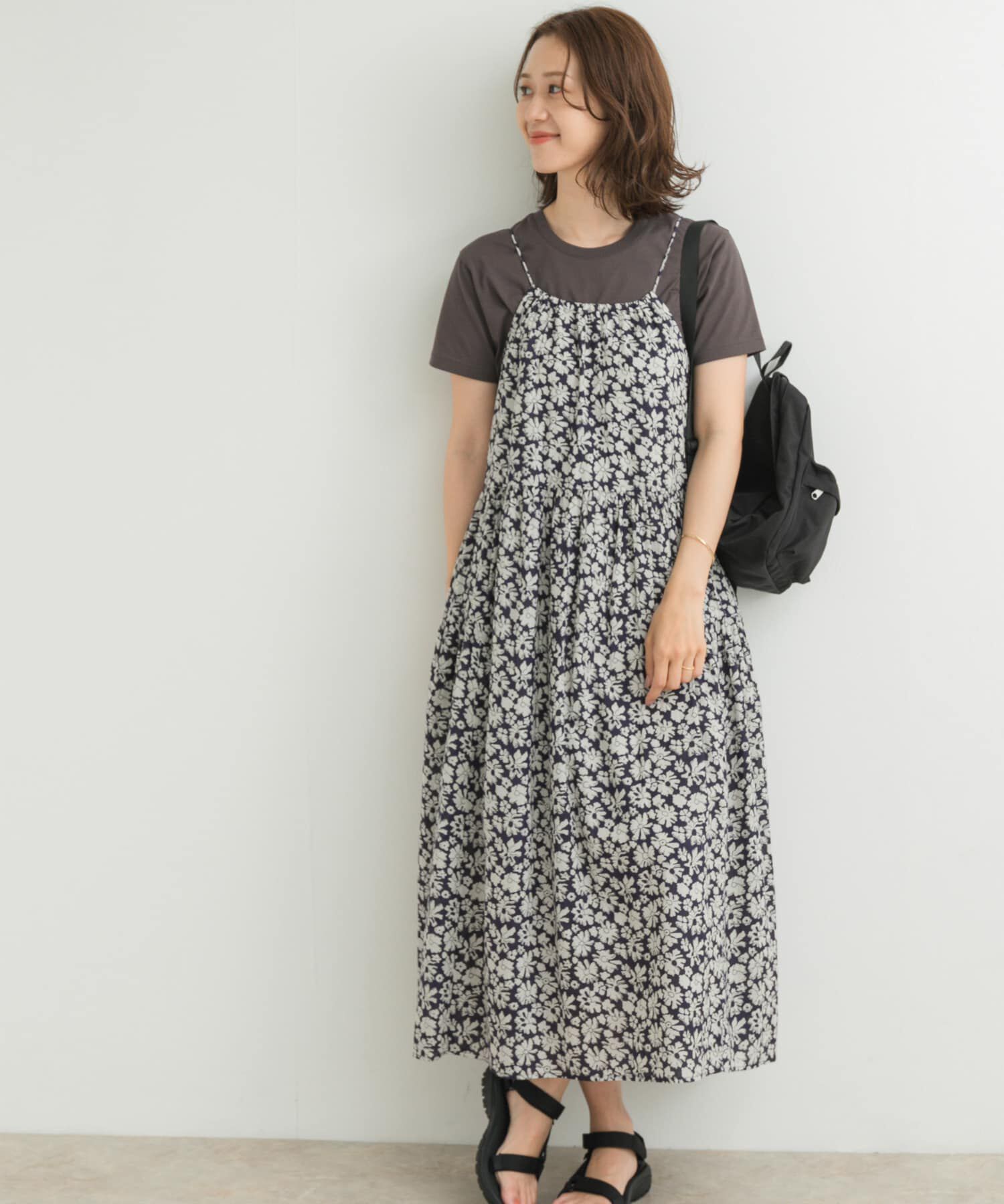 URBAN RESEARCH DOORS「コットンフラワーキャミワンピース」|ワンピース|