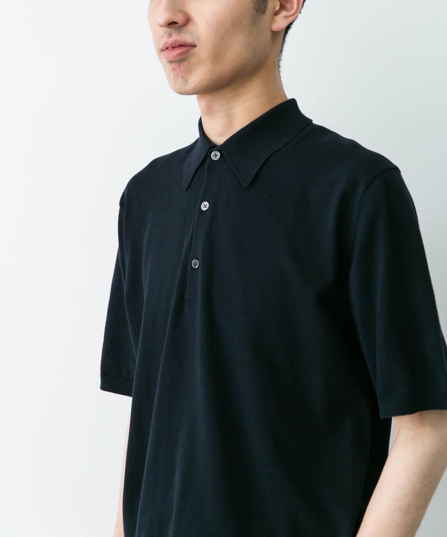 URBAN RESEARCH DOORS「『UR TECH ひやサラクール』『接触冷感/UVカット』 ニットポロシャツ」|シャツ・ブラウス|