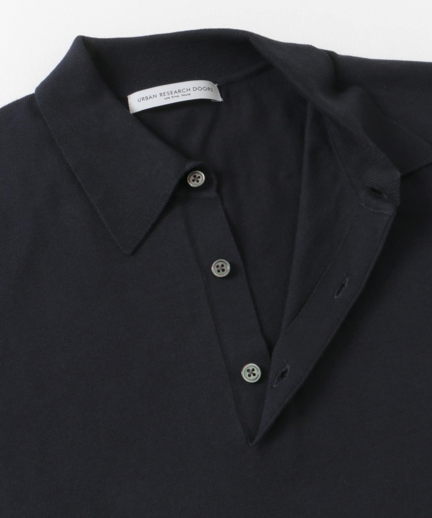 URBAN RESEARCH DOORS「『UR TECH ひやサラクール』『接触冷感/UVカット』 ニットポロシャツ」|シャツ・ブラウス|