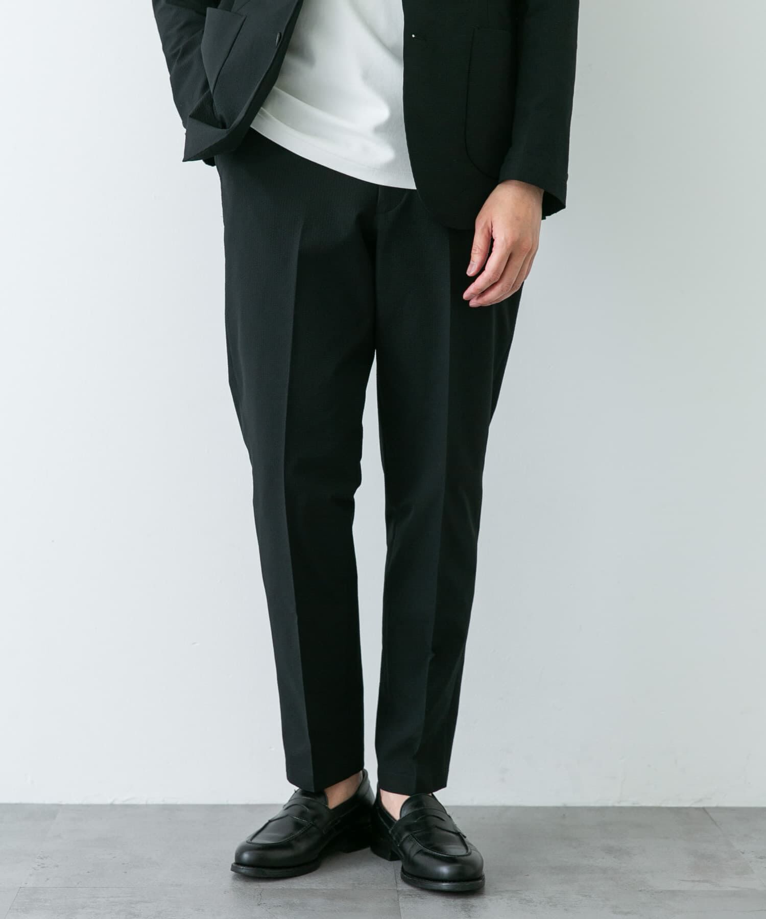 URBAN RESEARCH DOORS「『イージーケア』LIFE STYLE TAILOR　シアサッカーコンフォータブルパンツ」|スラックス|