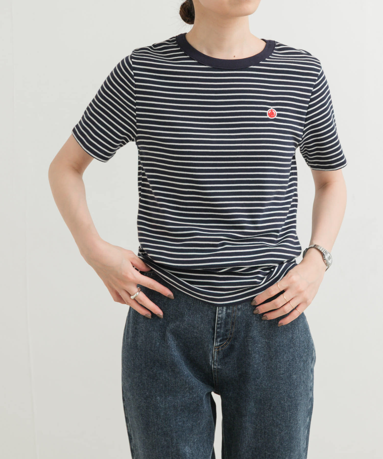 URBAN RESEARCH DOORS「『別注』PETIT BATEAU&times;DOORS　embroideryt-shirts」|Tシャツ・カットソー|