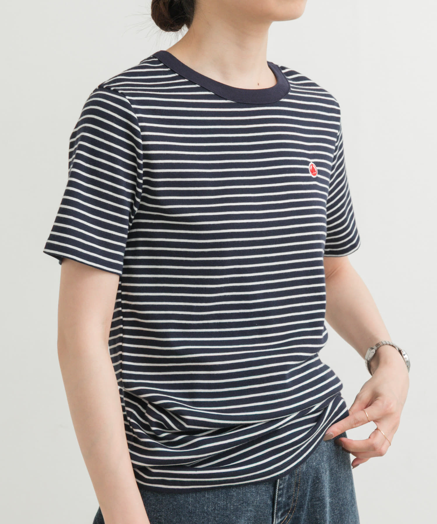 URBAN RESEARCH DOORS「『別注』PETIT BATEAU&times;DOORS　embroideryt-shirts」|Tシャツ・カットソー|