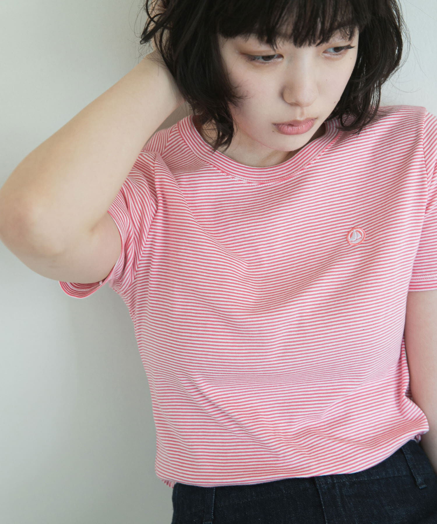 URBAN RESEARCH DOORS「『別注』PETIT BATEAU&times;DOORS　embroideryt-shirts」|Tシャツ・カットソー|