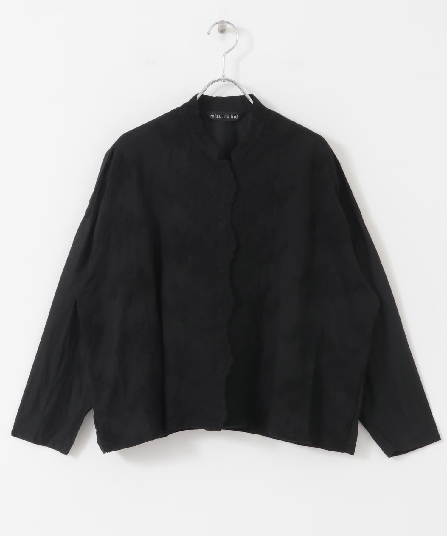URBAN RESEARCH DOORS「mizuiro ind　lacestandcollar wideshirts」|シャツ・ブラウス|