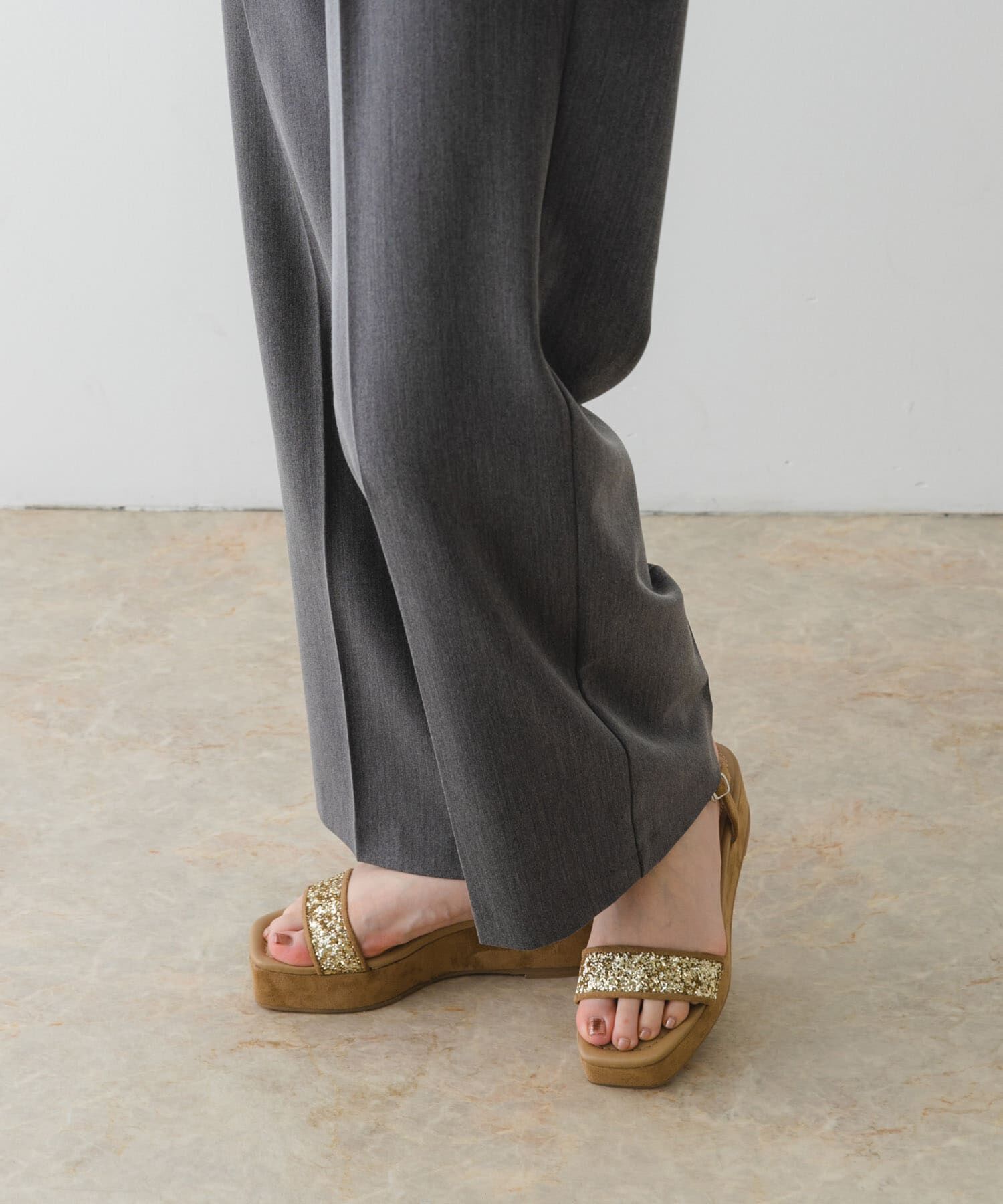 RODE SKO「グリッターアンクルサンダル」|サンダル|