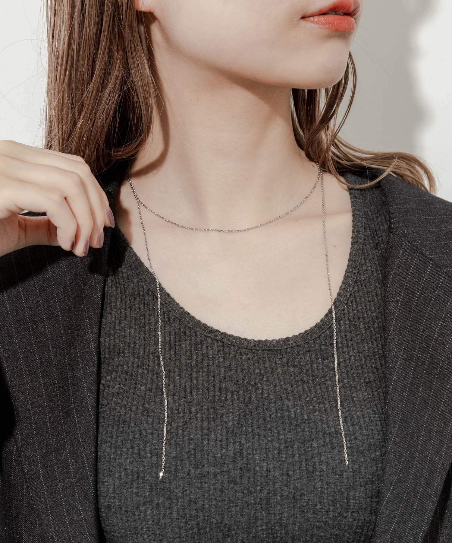 SMELLY「ステンレスレイヤードネックレス」|ネックレス|