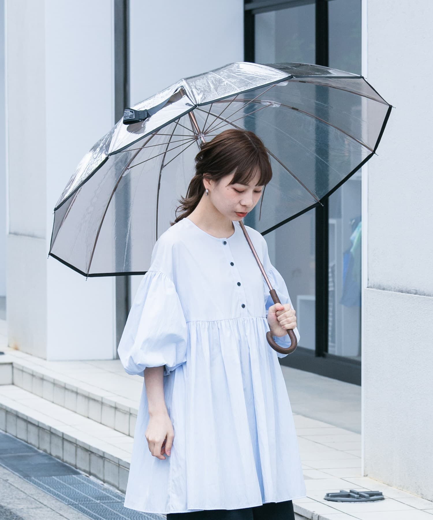 SMELLY「Wpc.　ユニセックス 12Kプラスチックアンブレラ」|傘|ブラウン